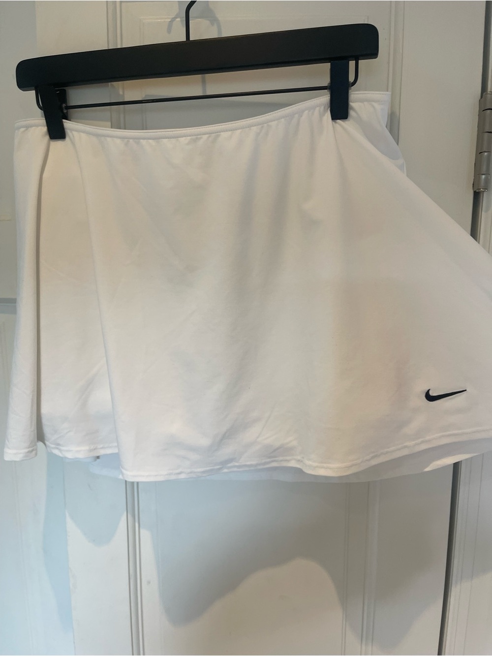 Nike White Circle Skater Tennis Skirt with Swoosh